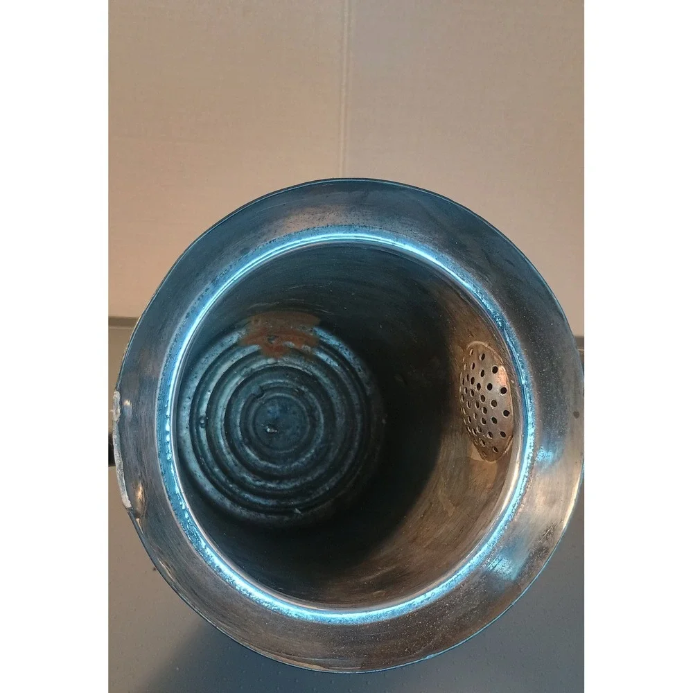 Benedict Rogers Silver Co Pitcher Antique 8.5in Silver Plated Etched Floral BRC2